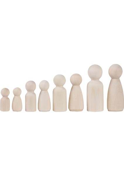 12PCS Ahşap Peg Bebekler Dıy Doğum Günü Topper Süsleri Için Övdeleri (Yurt Dışından) fiyatları