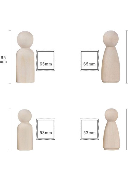 12PCS Ahşap Peg Bebekler Dıy Doğum Günü Topper Süsleri Için Övdeleri (Yurt Dışından) indirimleri