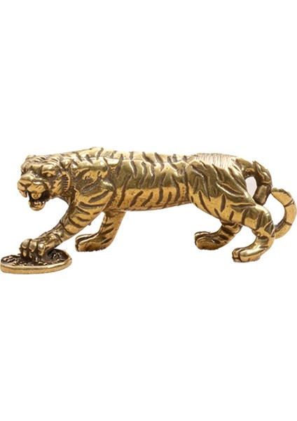 Pirinç Yürüyüş Tiger Heykel Dekorasyon Heykel Çin I (Yurt Dışından) indirimleri