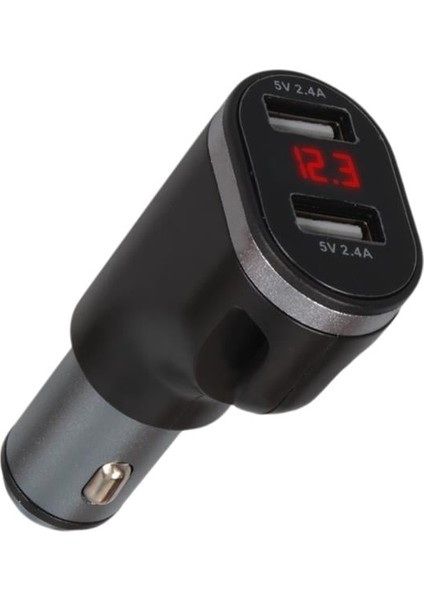 1648 12-24V Çift USB Girişli 5V-2.4A Dijital Voltaj Ekranlı Araç Çakmaklık Şarj Aleti fiyatları