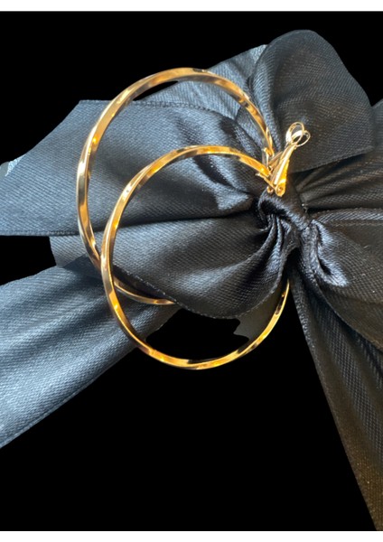 Çelik Gold Halka Küpe