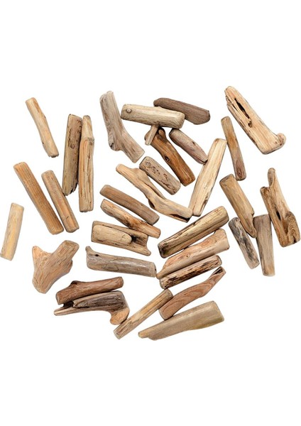50 /paket Doğal Bitmemiş Ahşap Dıy Projeleri Driftwood El I El Yapımı Zanaat Için Ahşap Şekiller, 1.18-3.94 Inç (Yurt Dışından)