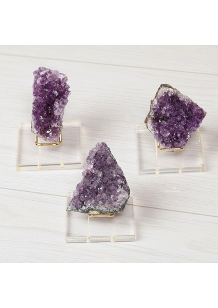 Ametist Taşı Ham Parça –plexi Standlı fiyatları