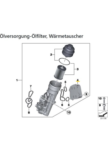 Bmw 1 Serisi F20 F21 2011-2016 N13 Motor Yağ Soğutucu Kale fırsatları