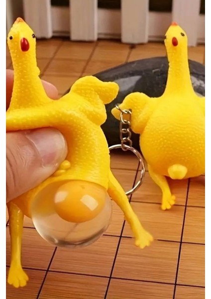 bulurum yumurtlayan eğlenceli tavuk anahtarlık stres topu hediyelik oyuncak çanta süsü
