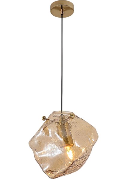 Buzz Model Tekli Sarkıt Avize Sarı 23 cm