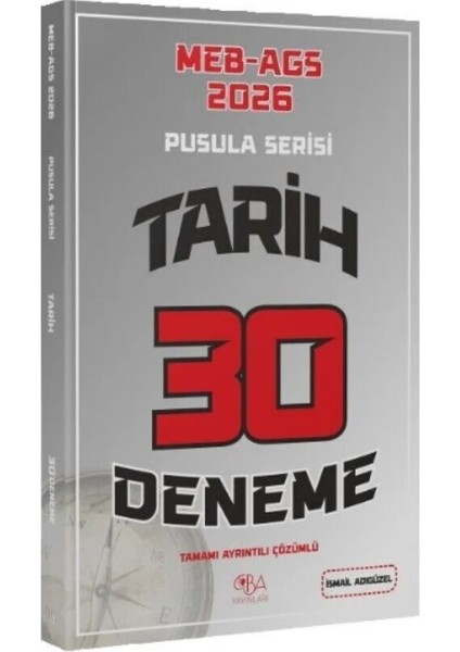2026 Meb Ags Tarihin Pusulası 30 Deneme Cba Yayınları