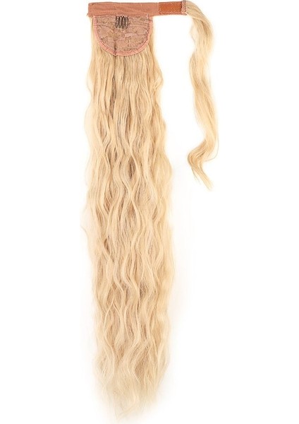 Bağlamalı Kabarık Dalgalı At Kuyruğu / Balköpüğü Beyaz Platin Röfleli fırsatları