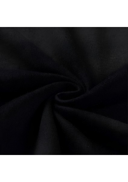 Hızlı Trendekı Kedıler Tasarım Sırt Baskılı Pamuk Siyah Oversize T-Shirt