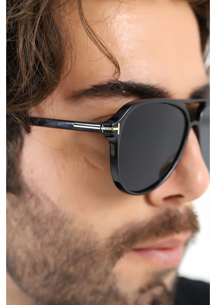 Erkek Siyah Retro UV400 Güneş Gözlüğü WP25-23 C2 E indirimleri