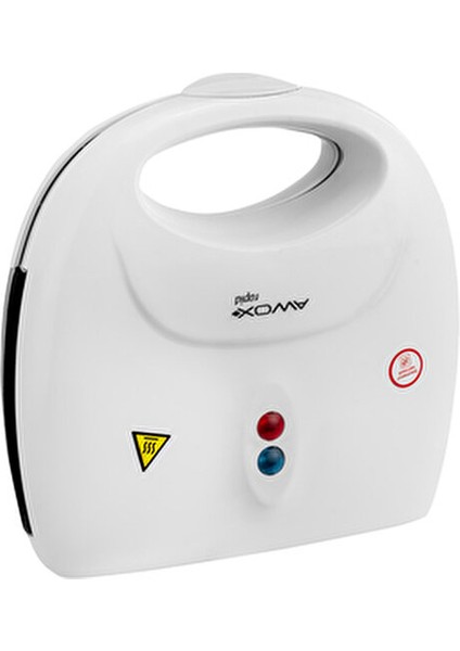 Mini Tost Makinesi 750 W Teflon Kaplama Bej Renkli Tek Taraflı Pişirme Özelliği indirimleri