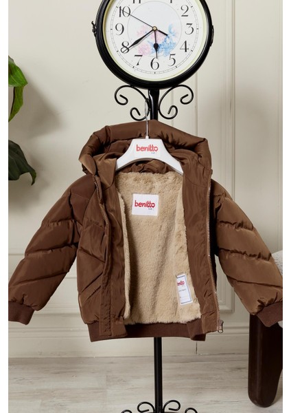 Erkek Bebek Kapüşonlu Kışlık Mont 51332 fırsatları