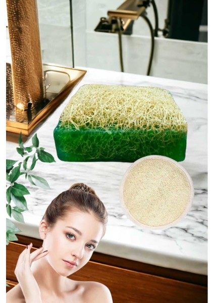 2'li Doğal Set Kabak Lifli Çay Ağacı Sabun Peeling Bakım Sıkılaştırma Akne Temizleme Lifli Yüz Pedi modelleri