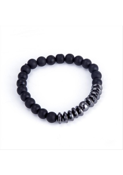 Hematit-Onix Doğaltaş Bileklik