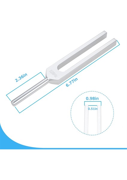 Gümüş Solfeggio Diyapozon 528 Hz Müzikal, Meditasyon Için (Yurt Dışından) modelleri