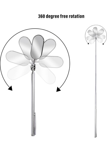 2 Adet Teleskopik Muayene Aynası, Ayna, Araç Muayenesi Için (Yurt Dışından) modelleri