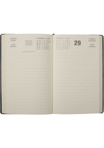 Ajandası Akçay 2026 Siyah - Günlük Çizgili 12X18 fırsatları