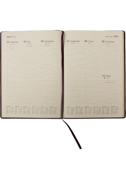 Ajandası Çeşme 2026 Lacivert - Haftalık 110 Gr. Ithal Kağıt Sert Kapak 19,5X28 fırsatları