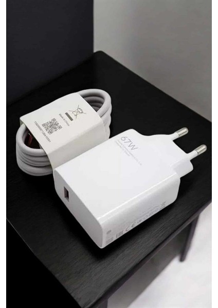 Şarj Aleti 67W Hızlı Şarj Turbo Type-C Uyumlu Şarj Adaptörü Kablosu - N595J858-M04595 indirimleri