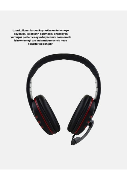 Profesyonel Gaming Kulaklık – Mikrofonlu Yumuşak Pedli Stereo Ses Kalitesi Tere - N991J620-M12 indirimleri