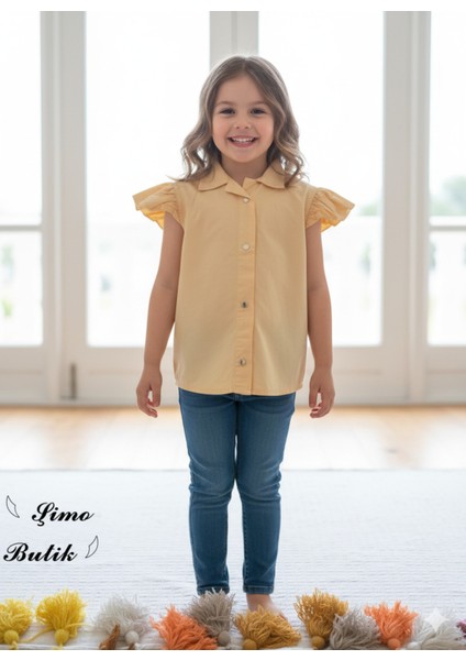 Kız Çocuk Gömlek Paraşüt Holiday