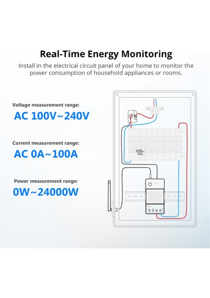 Powct Ring Akıllı Güç Ölçer ESP32 Çip Akım Trafosu (Yurt Dışından) fiyatları