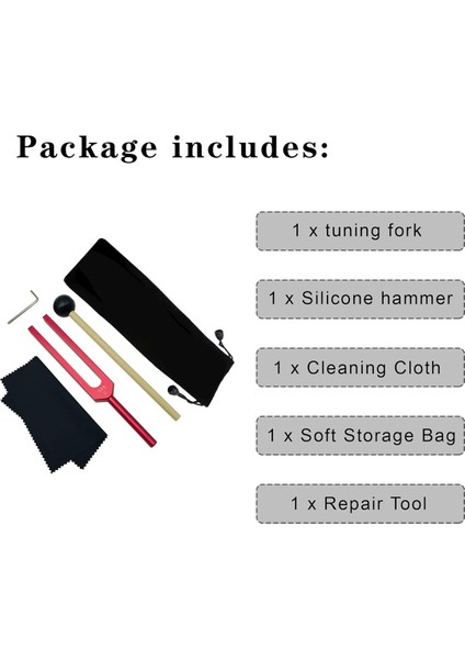 Diyapazon, 528 Hz Şifa Çakrası Için Diyapazon, Kırmızı (Yurt Dışından) fiyatları