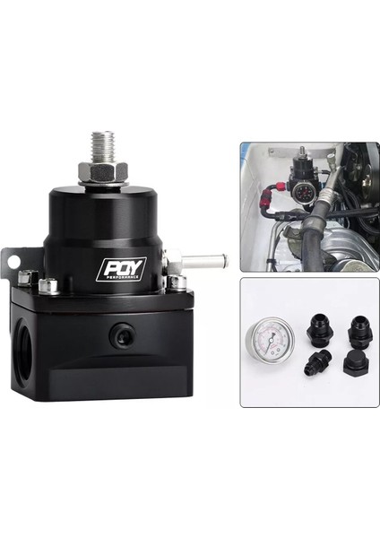Yakıt Enjeksiyon Regülatörü Boost Ölçerli Yüksek Basınç 8AN Siyah (Yurt Dışından) fiyatları