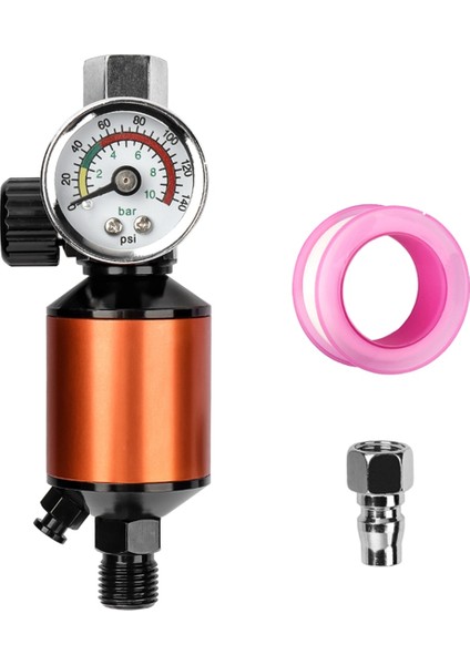 Sprey ve Pnömatik Aletler Için Ağır Hizmet Tipi Hava Basınç Regülatörü Takımı (Yurt Dışından)