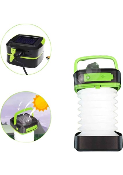 Kamp Lambası Katlanabilir Lamba Solar Şarjlı LED Lamba El Fenerli - T608G077-Z88608 fiyatları