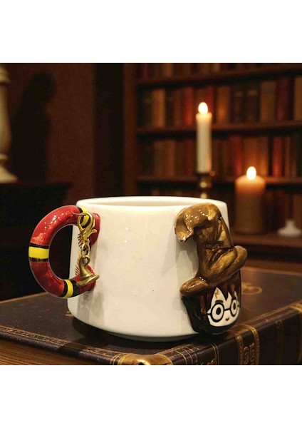 "SINIRLI Sayıda" 3D Kabartmalı Charm Hediyeli El Yapımı Seramik Hermione Kupa Mug fiyatları