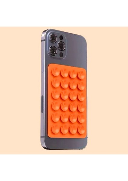 Telefon Tutucu Vantuz Turuncu Kauçuk Tr