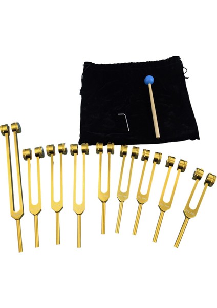 Alüminyum Alaşımlı Çakra Ayar Çatalı Çekiçli Set, Altın (Yurt Dışından)