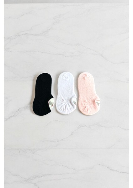 Kadın 3 Adet Yüksek Kalite Görünmez Sneaker Çorap Seti