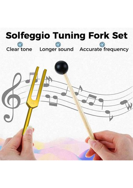 9 Parça Diyapazon Seti, Müzik Çakrası Için Diyapazon, Ses Terapisi (Yurt Dışından) indirimleri