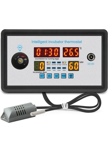 ZFX-W9002 Akıllı Termostat Dijital Sıcaklık Nem Kontrolü (Yurt Dışından)