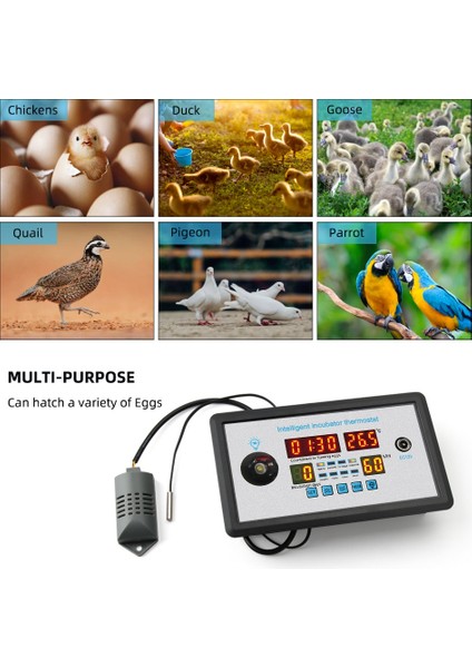 ZFX-W9002 Akıllı Termostat Dijital Sıcaklık Nem Kontrolü (Yurt Dışından) modelleri