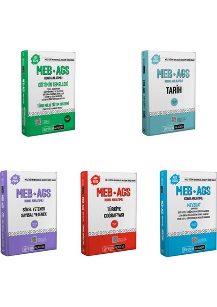 Pegem 2026 AGS Tüm Dersler Konu Anlatımlı Set Pegem Akademi Yayın