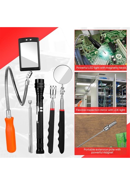Teleskopik Manyetik Alma Alet Seti,mıknatıslı El Feneri (Yurt Dışından) fırsatları