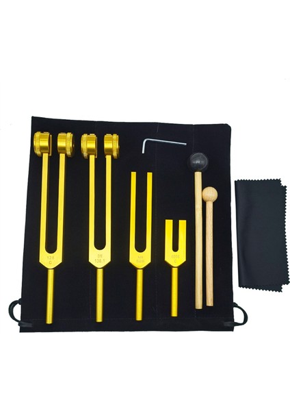 4 Parça Diyapazon Seti, Müzik Çakrası Için Diyapazon, Ses Terapisi (Yurt Dışından)