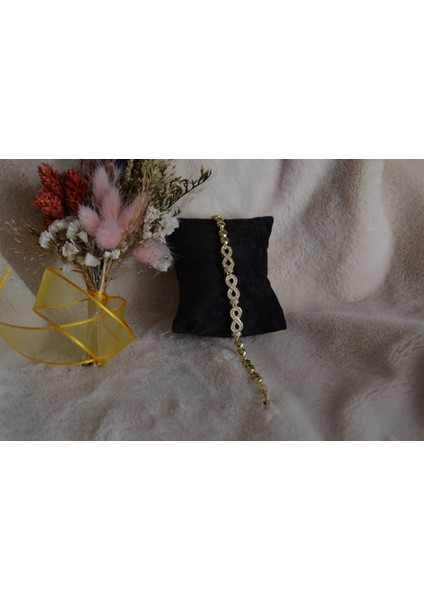 Zirkon Taşlı Çelik Kalın Bileklik modelleri