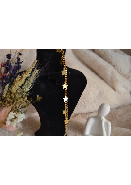 Yıldız Detaylı Zarif Çelik Bileklik modelleri