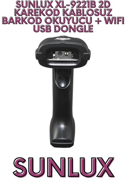 XL-9221B 2d Karekod Kablosuz Barkod Okuyucu + Wıfı USB Don