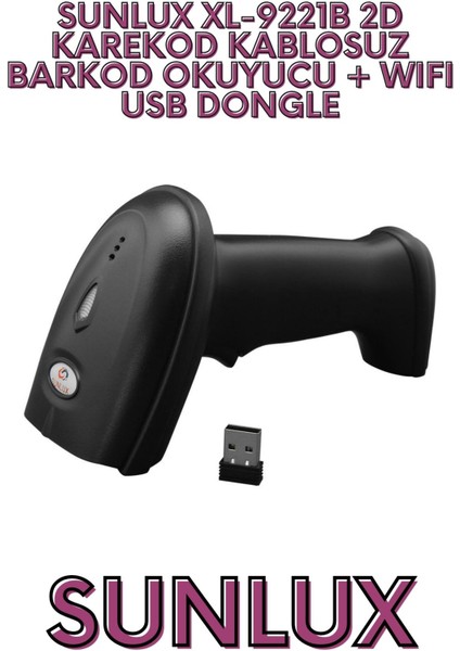 XL-9221B 2d Karekod Kablosuz Barkod Okuyucu + Wıfı USB Don fiyatları