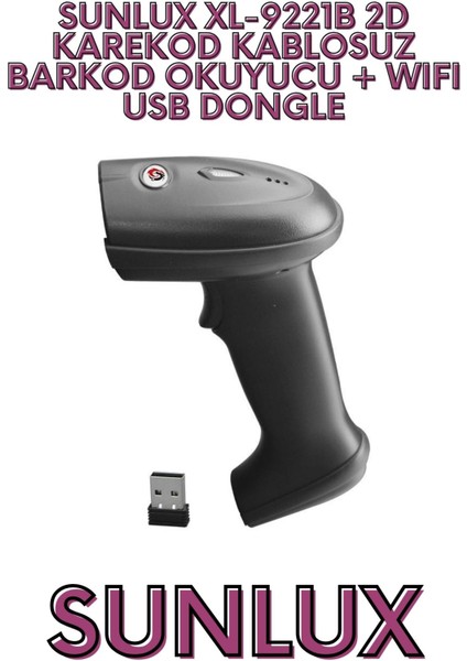 XL-9221B 2d Karekod Kablosuz Barkod Okuyucu + Wıfı USB Don fırsatları