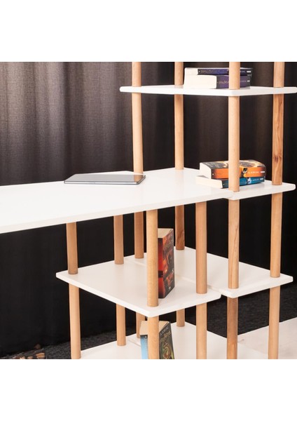 Pia Çalışma Masası Kitaplıklı fiyatları