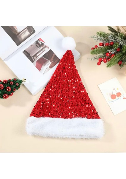 Simli Yılbaşı Şapkası | Noel Baba Şapkası | Parti ve Yılbaşı Aksesuarı modelleri