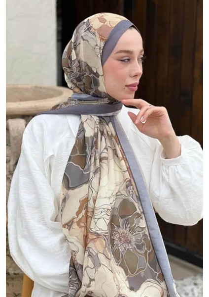 Gelincik Desen Bambu Şal