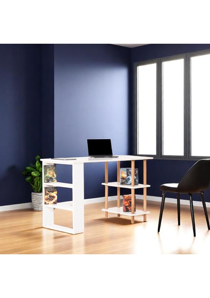 Pia Çalışma Masası Kitaplıklı indirimleri