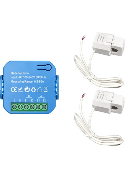 Tuya Akıllı 2 Yönlü Enerji Ölçer Çift Yönlü 1/2 Kanal Kelepçeli 2ct (Yurt Dışından) fiyatları